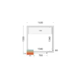 chladiaci box Tefcold_ CR 150x150x220