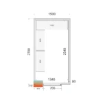 chladiaci box Tefcold_ CR 150x270x220