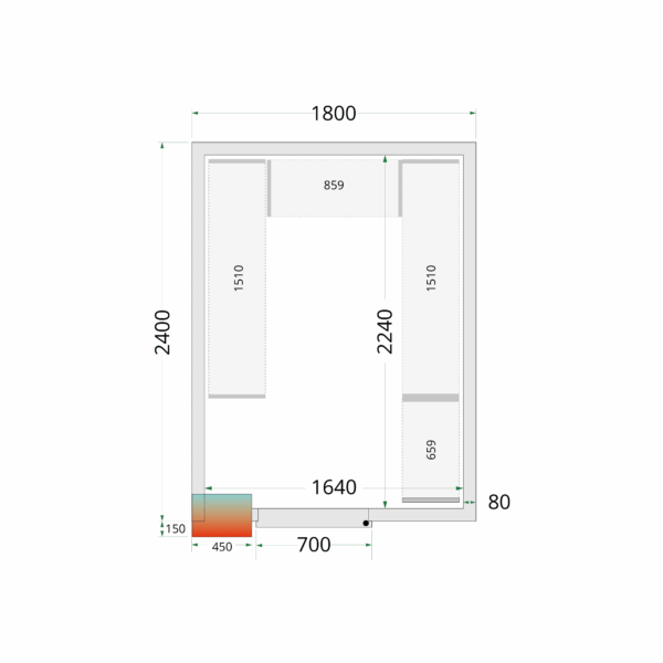 chladiaci box Tefcold_ CR 180x240x220