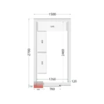 mraziaci box Tefcold_ CR 150x270x220