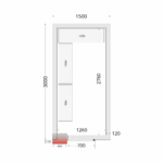 mraziaci box Tefcold_ CR 150x300x220