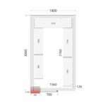 mraziaci box Tefcold_ CR 180x300x220.