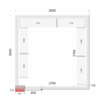 mraziaci box Tefcold_ CR 300x300x220 WD