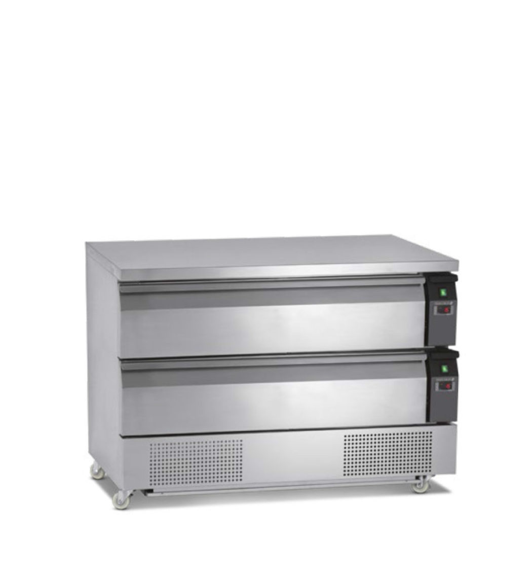 kombinovaný stôl chladiaci-mrazaci - dve zásuvky - UD2-3